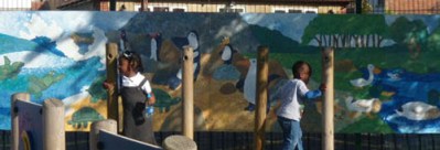 turtles-and-penguins-part-of-mural-in-situ