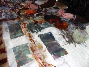 Making the base for the Textile Wall hanging