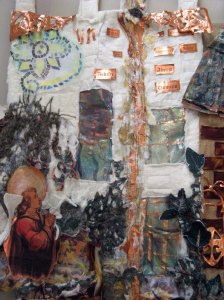 Top section of the wall hanging.