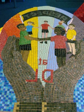 3 the tiles all stuck down backwards