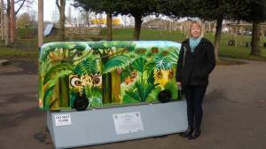 Jennie-with-her-bus-in-Wandle-Park